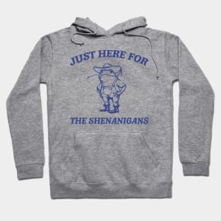 Just Here For The Shenanigans T Shirt, St Patrick's Day Funny Frog Meme Hoodie